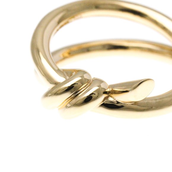 Tiffany Double Knot Ring Pink Gold (18K) Fashion No Stone Band Ring Pink Gold - Picture 5 of 9